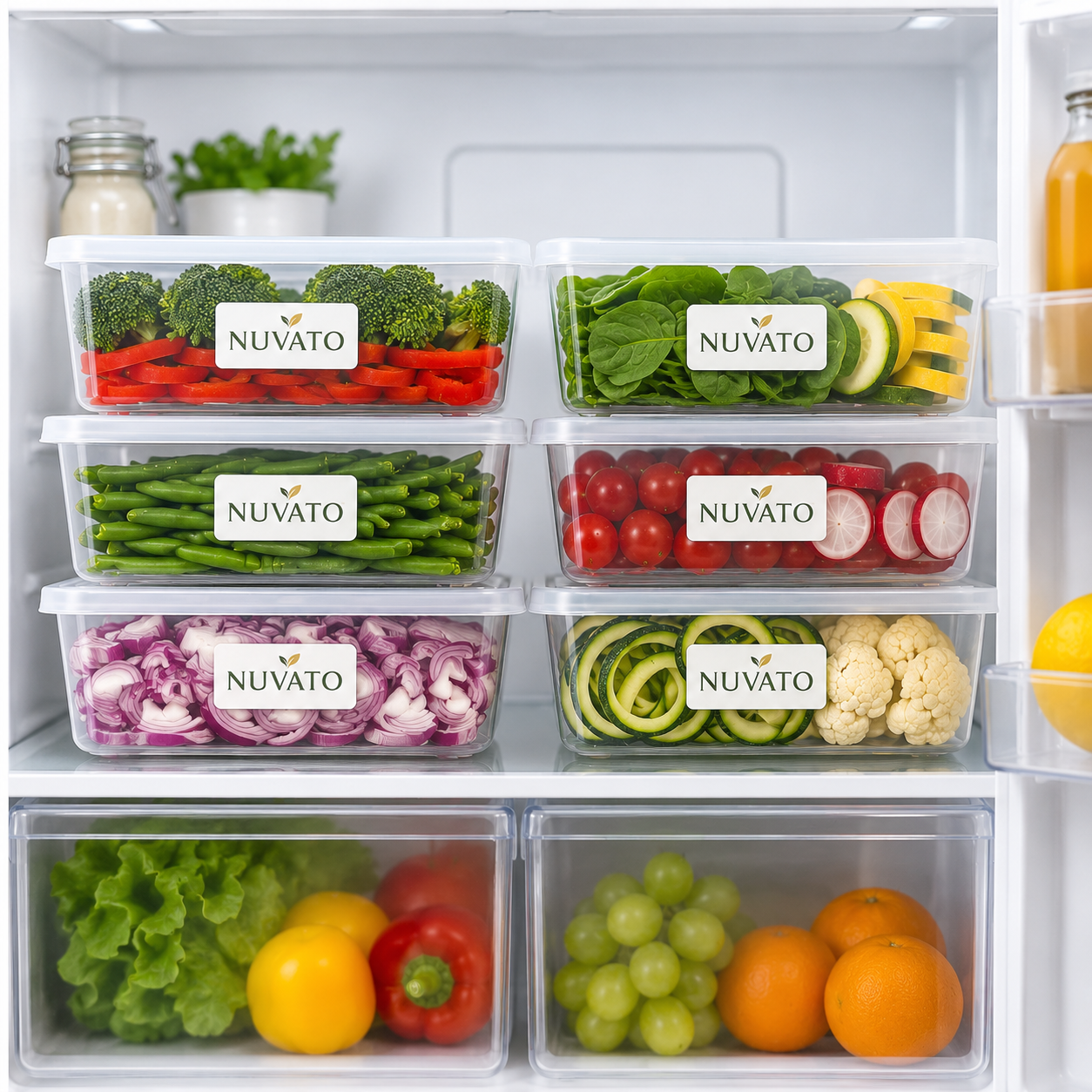 Nuvato Food Storage Containers – Airtight Kitchen Storage Containers