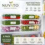 Nuvato Food Storage Containers – Airtight Kitchen Storage Containers