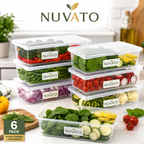 Nuvato Food Storage Containers – Airtight Kitchen Storage Containers