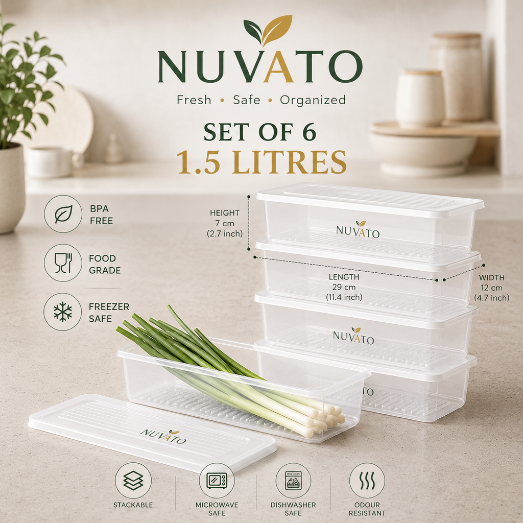 Nuvato Food Storage Containers – Airtight Kitchen Storage Containers