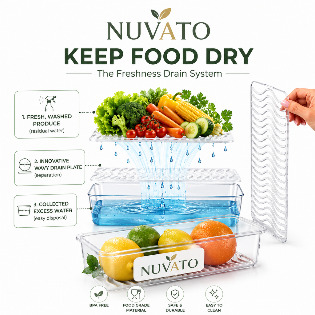Nuvato Food Storage Containers – Airtight Kitchen Storage Containers