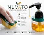 Nuvato 3-in-1 Soap Dispenser – Liquid Soap, Dishwash & Lotion Dispenser