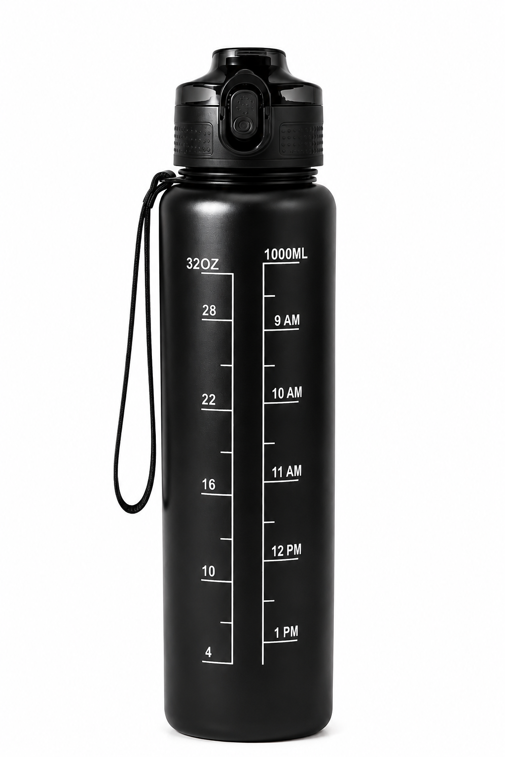 Nuvato 1L Motivational Water Bottle with Straw & Time Marker