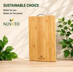 Nuvato Bamboo Chopping Board – Premium Kitchen Cutting Board